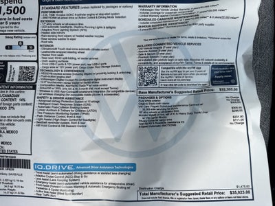 2026 Volkswagen Tiguan S w/18 wheel package