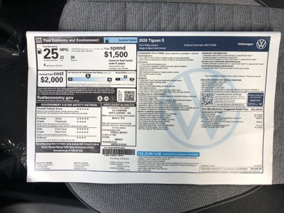 2026 Volkswagen Tiguan S