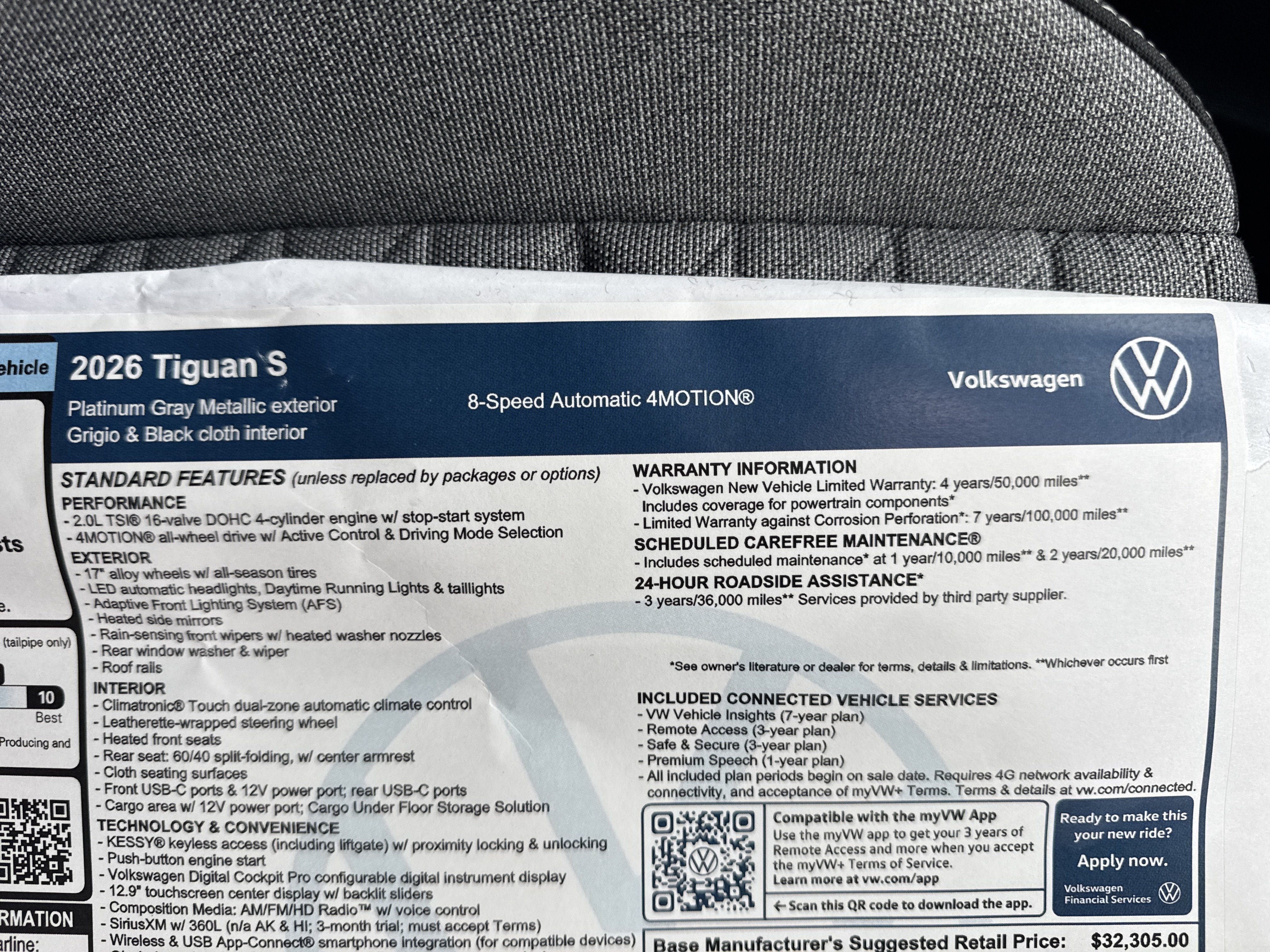 2026 Volkswagen Tiguan S