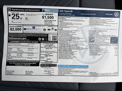 2026 Volkswagen Tiguan SE
