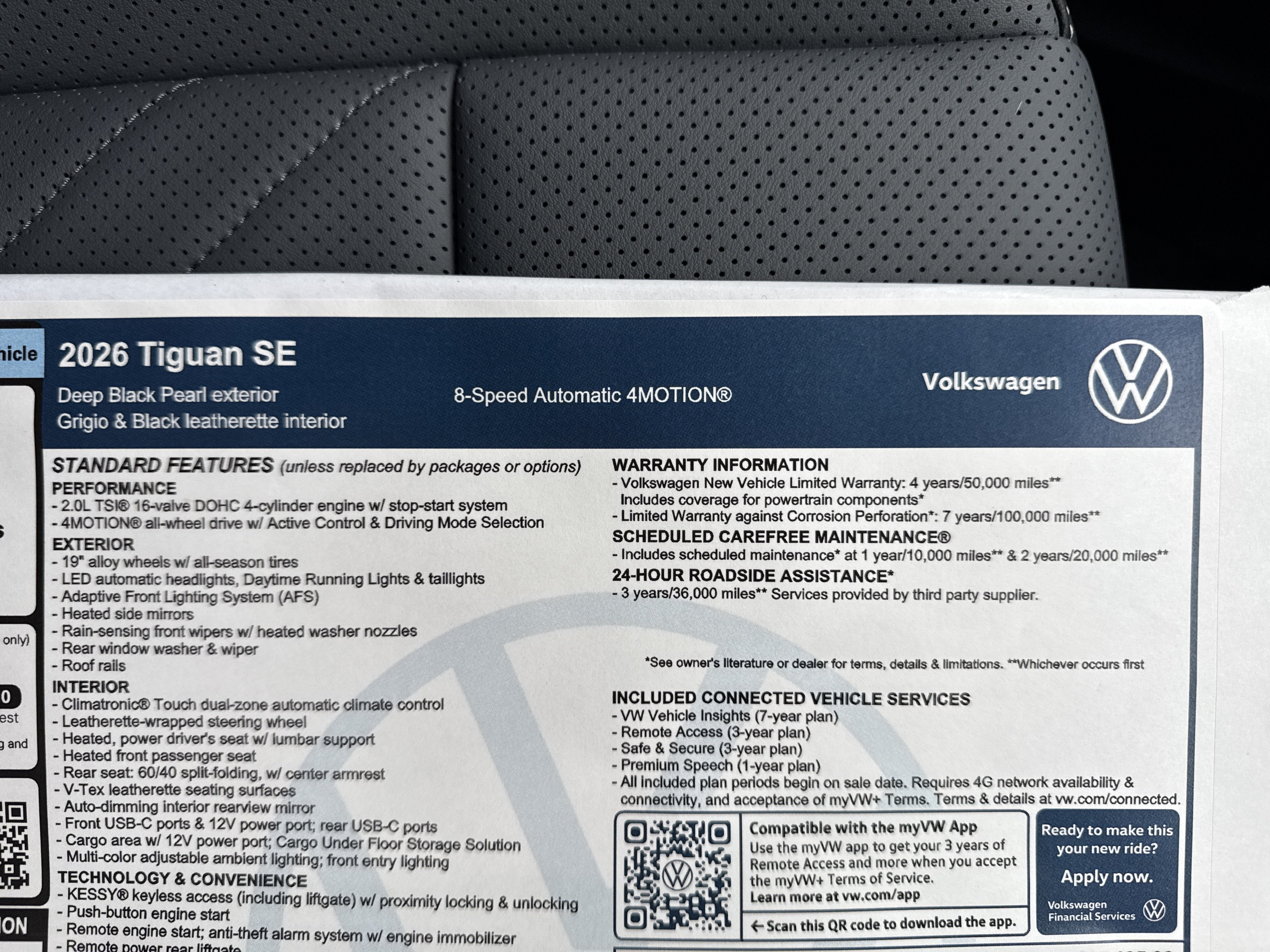 2026 Volkswagen Tiguan SE