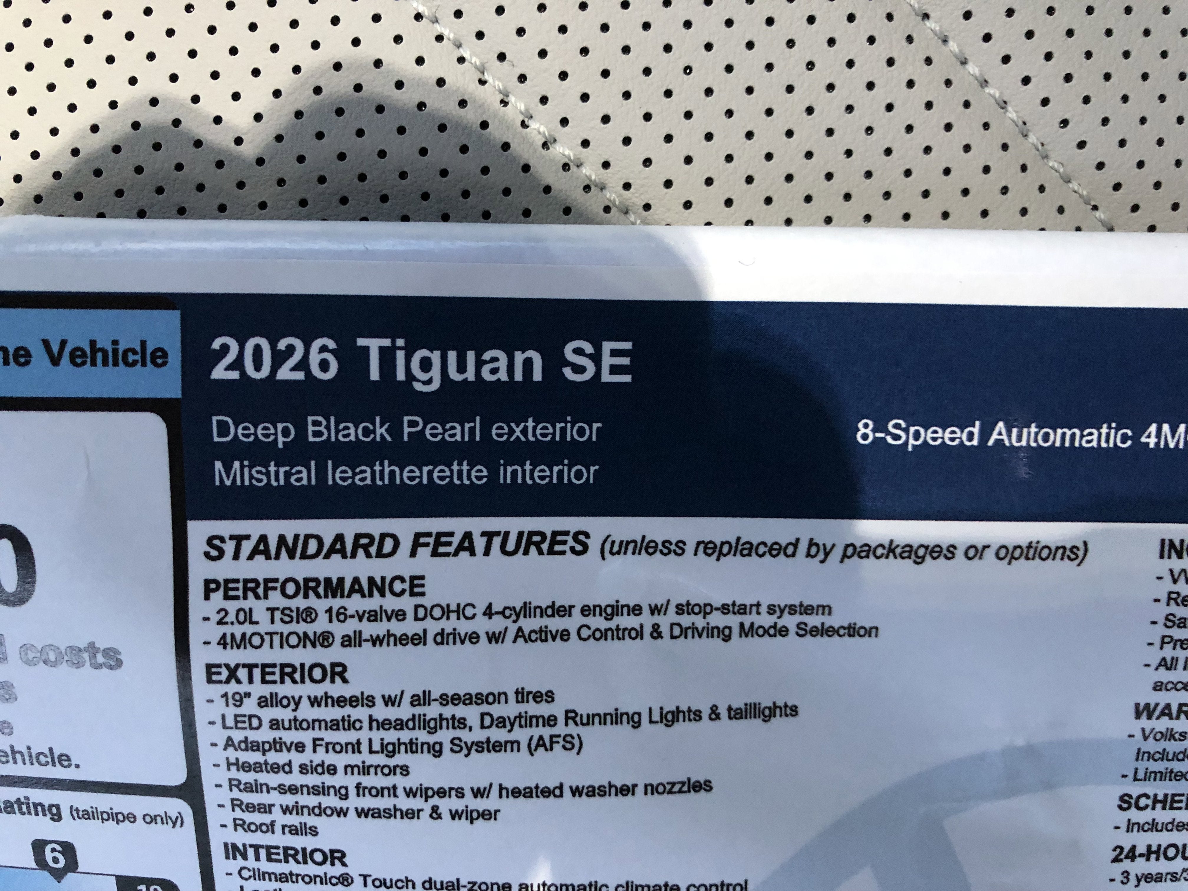 2026 Volkswagen Tiguan SE