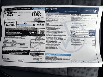 2026 Volkswagen Tiguan SE