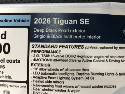 2026 Volkswagen Tiguan SE