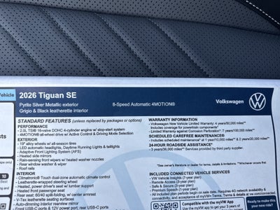 2026 Volkswagen Tiguan SE