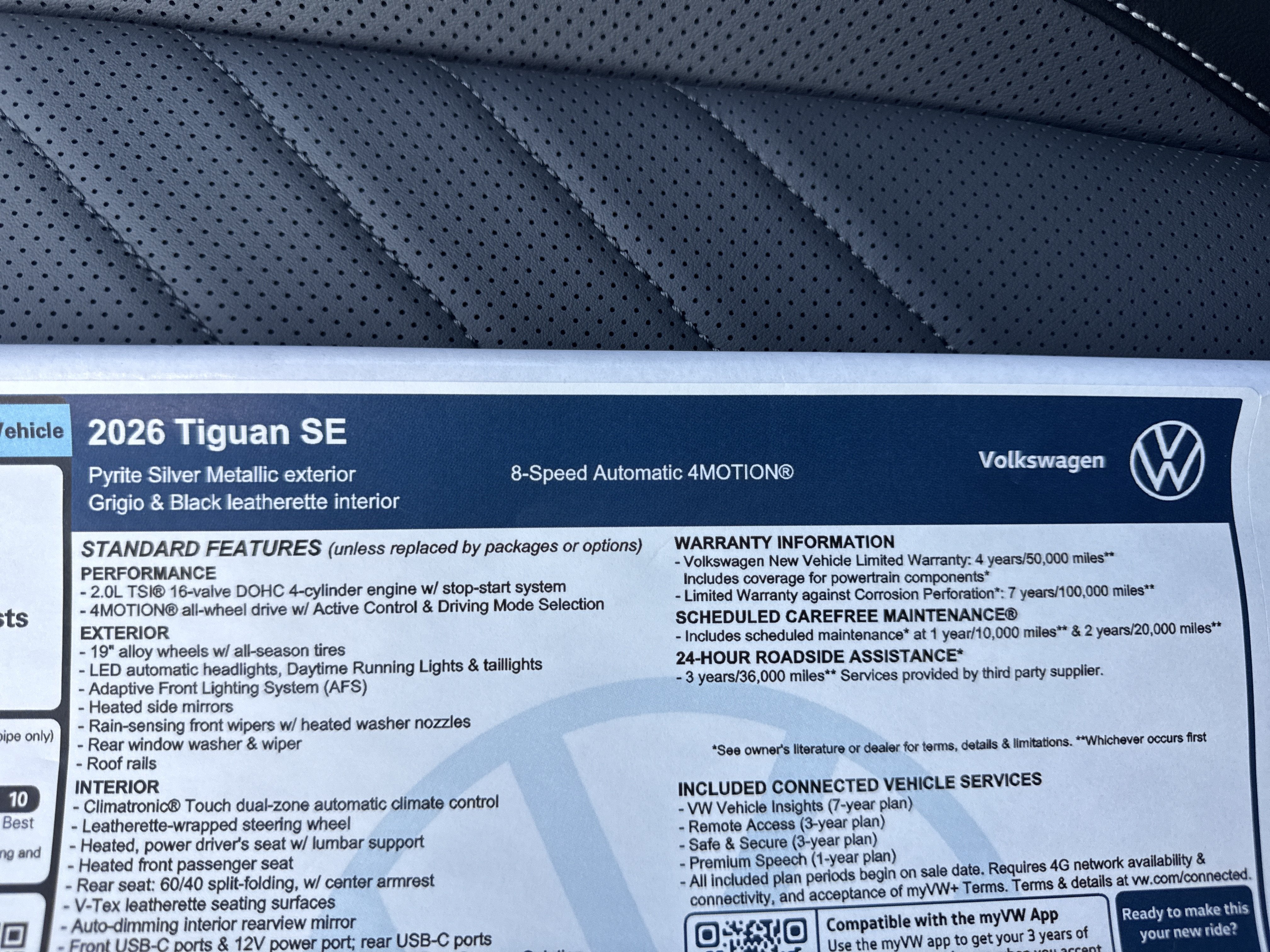 2026 Volkswagen Tiguan SE