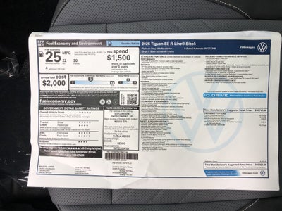 2026 Volkswagen Tiguan SE R-Line Black