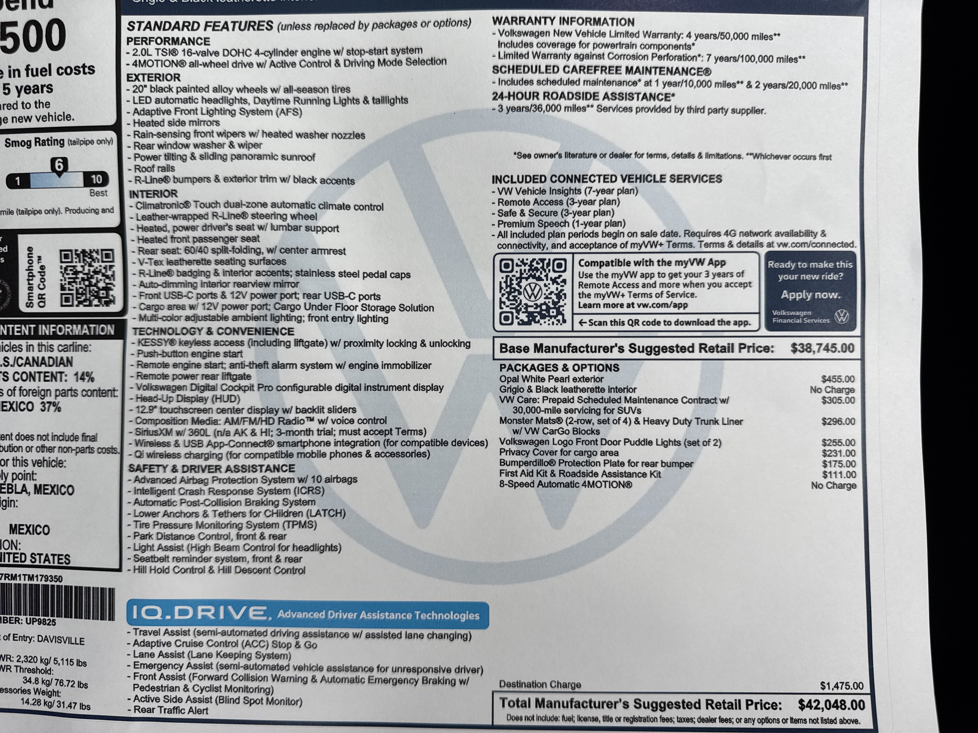 2026 Volkswagen Tiguan SE R-Line Black