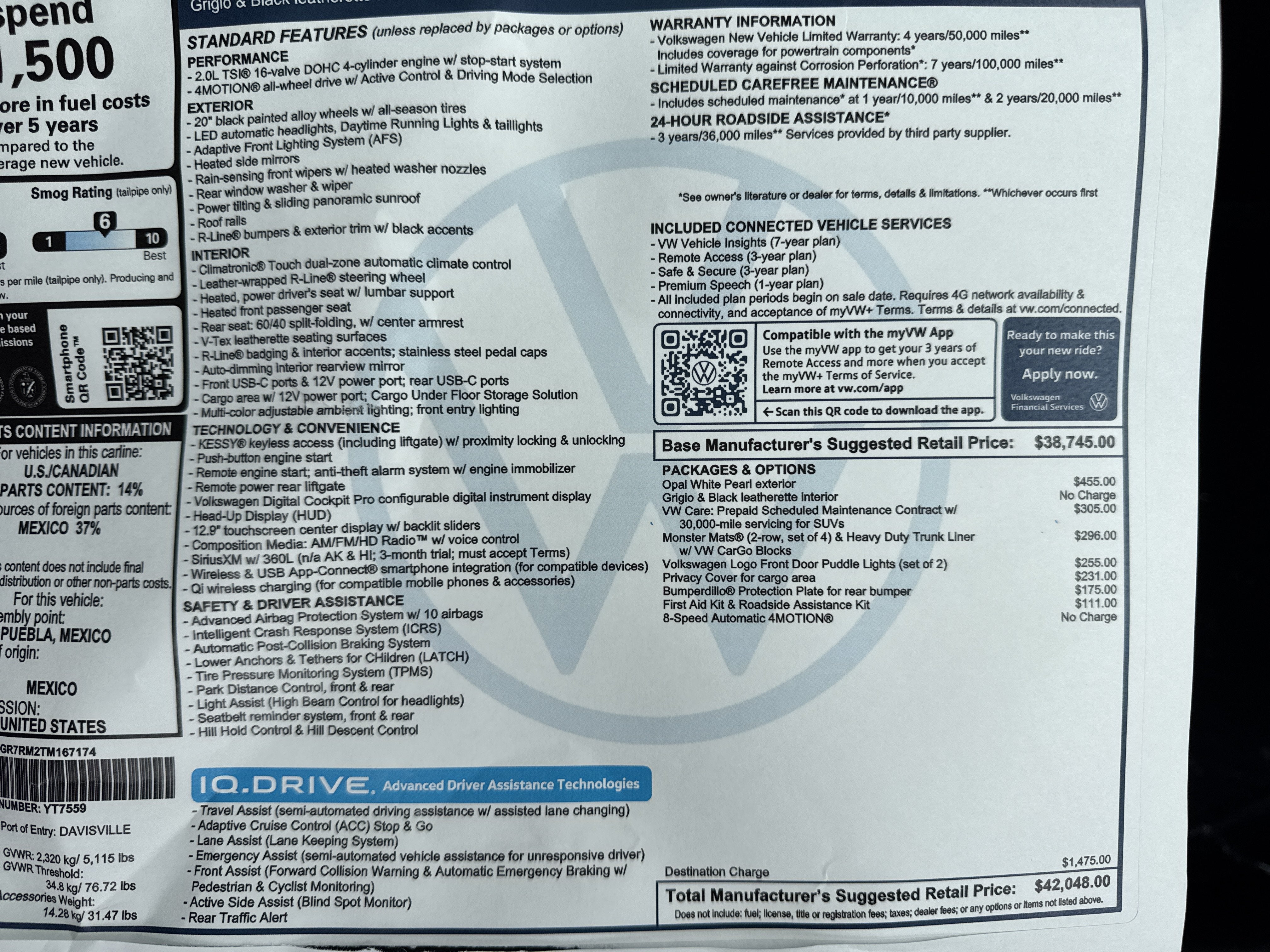 2026 Volkswagen Tiguan SE R-Line Black