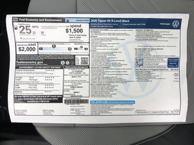 2026 Volkswagen Tiguan SE R-Line Black