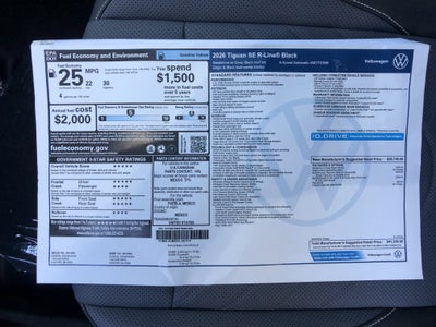 2026 Volkswagen Tiguan SE R-Line Black