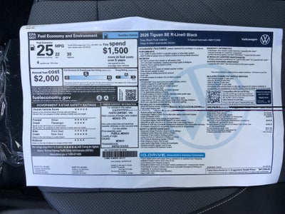 2026 Volkswagen Tiguan SE R-Line Black