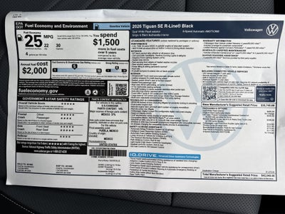 2026 Volkswagen Tiguan SE R-Line Black