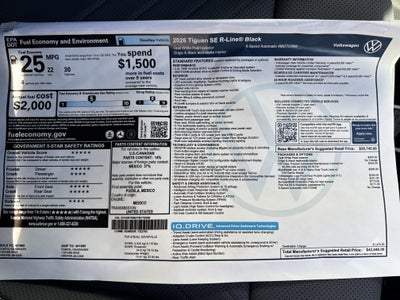 2026 Volkswagen Tiguan SE R-Line Black