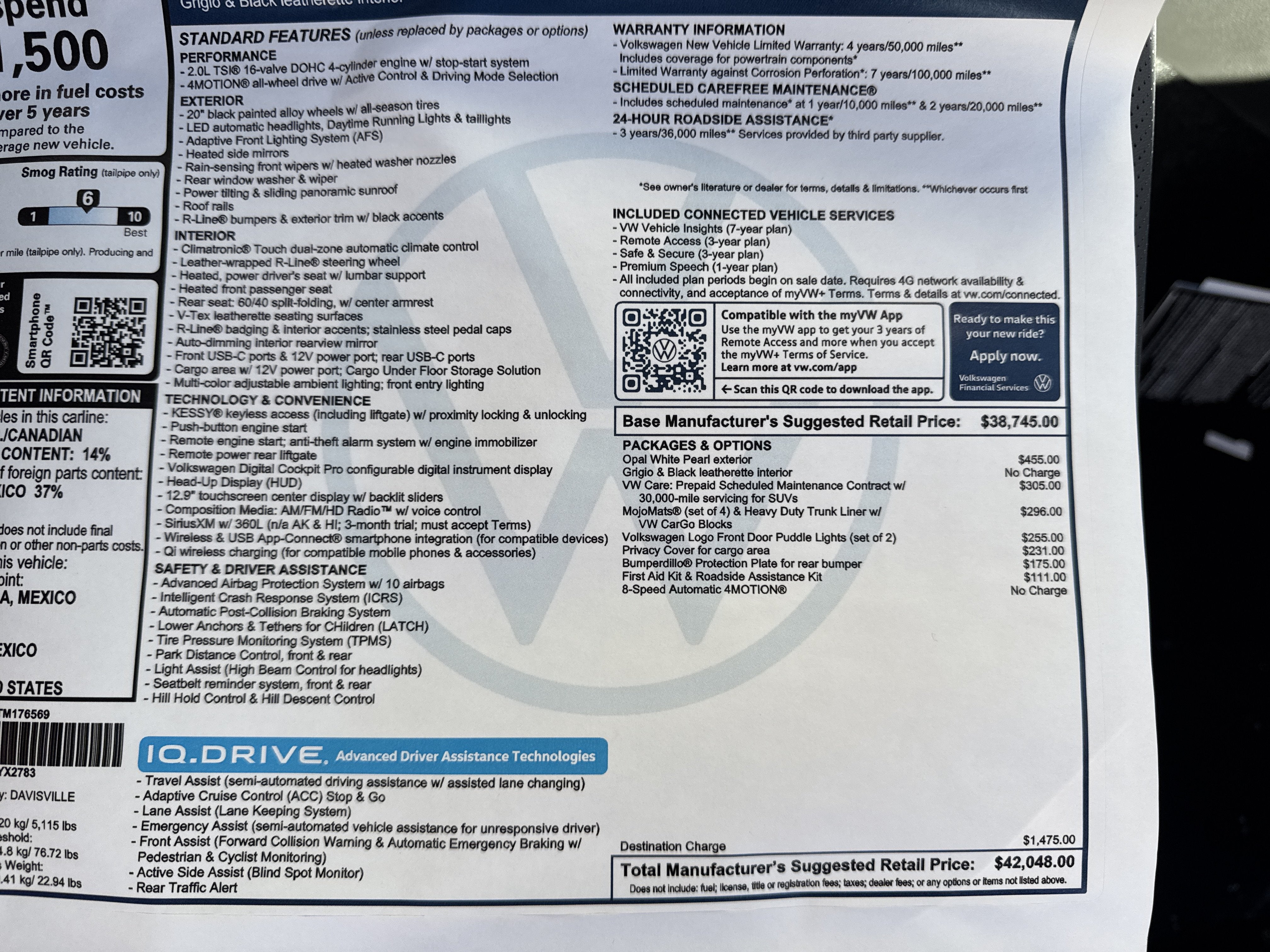 2026 Volkswagen Tiguan SE R-Line Black
