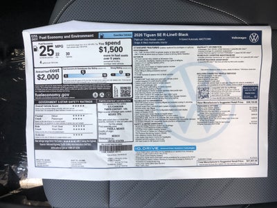 2026 Volkswagen Tiguan SE R-Line Black