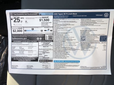 2026 Volkswagen Tiguan SE R-Line Black