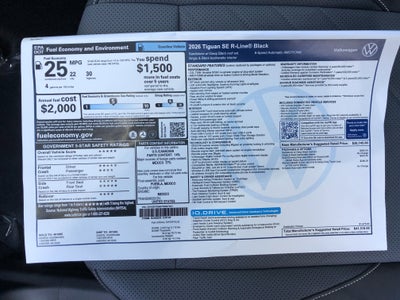 2026 Volkswagen Tiguan SE R-Line Black