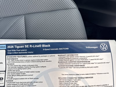 2026 Volkswagen Tiguan SE R-Line Black