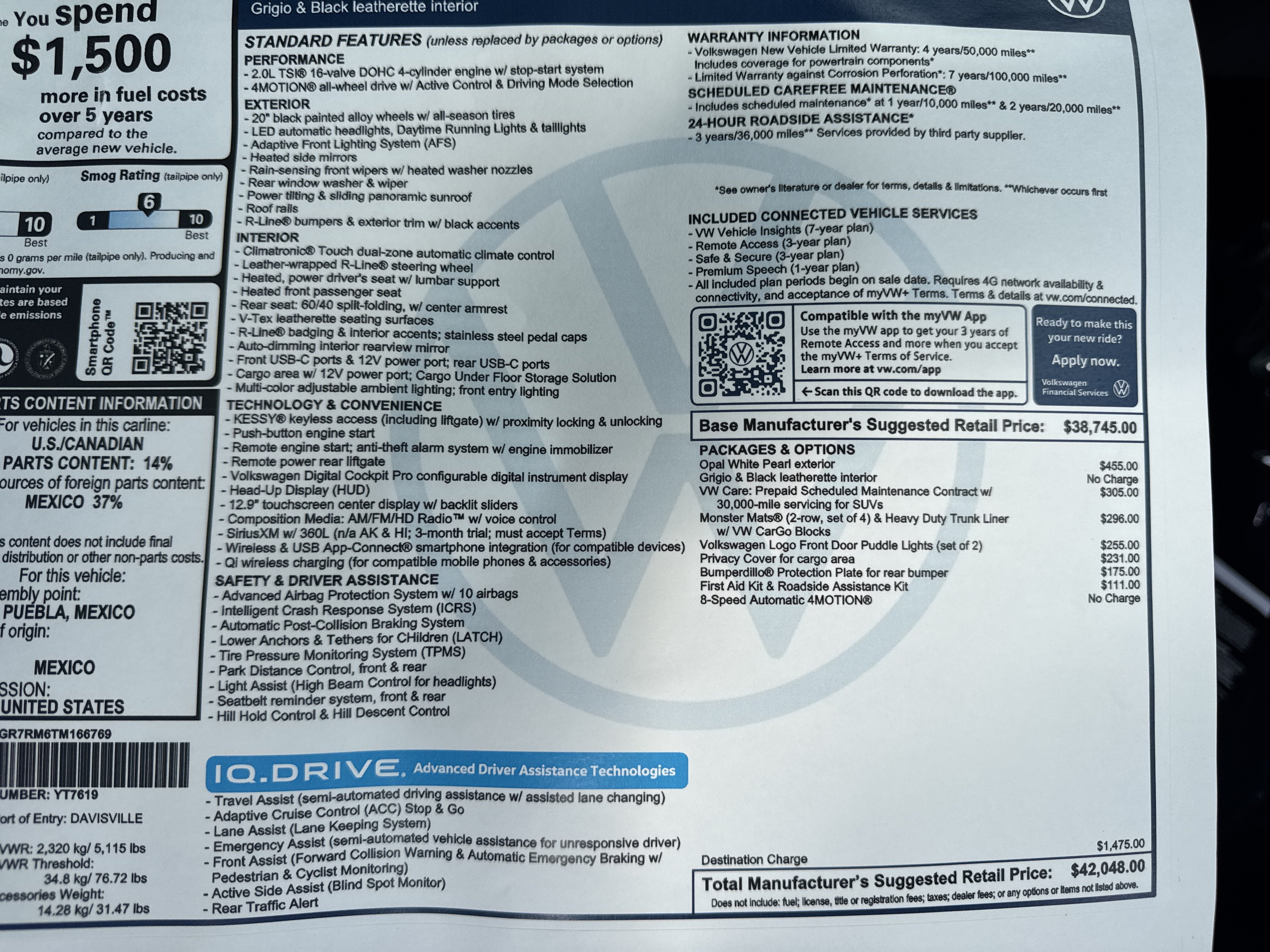 2026 Volkswagen Tiguan SE R-Line Black