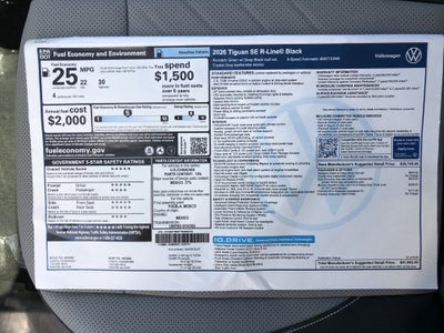 2026 Volkswagen Tiguan SE R-Line Black