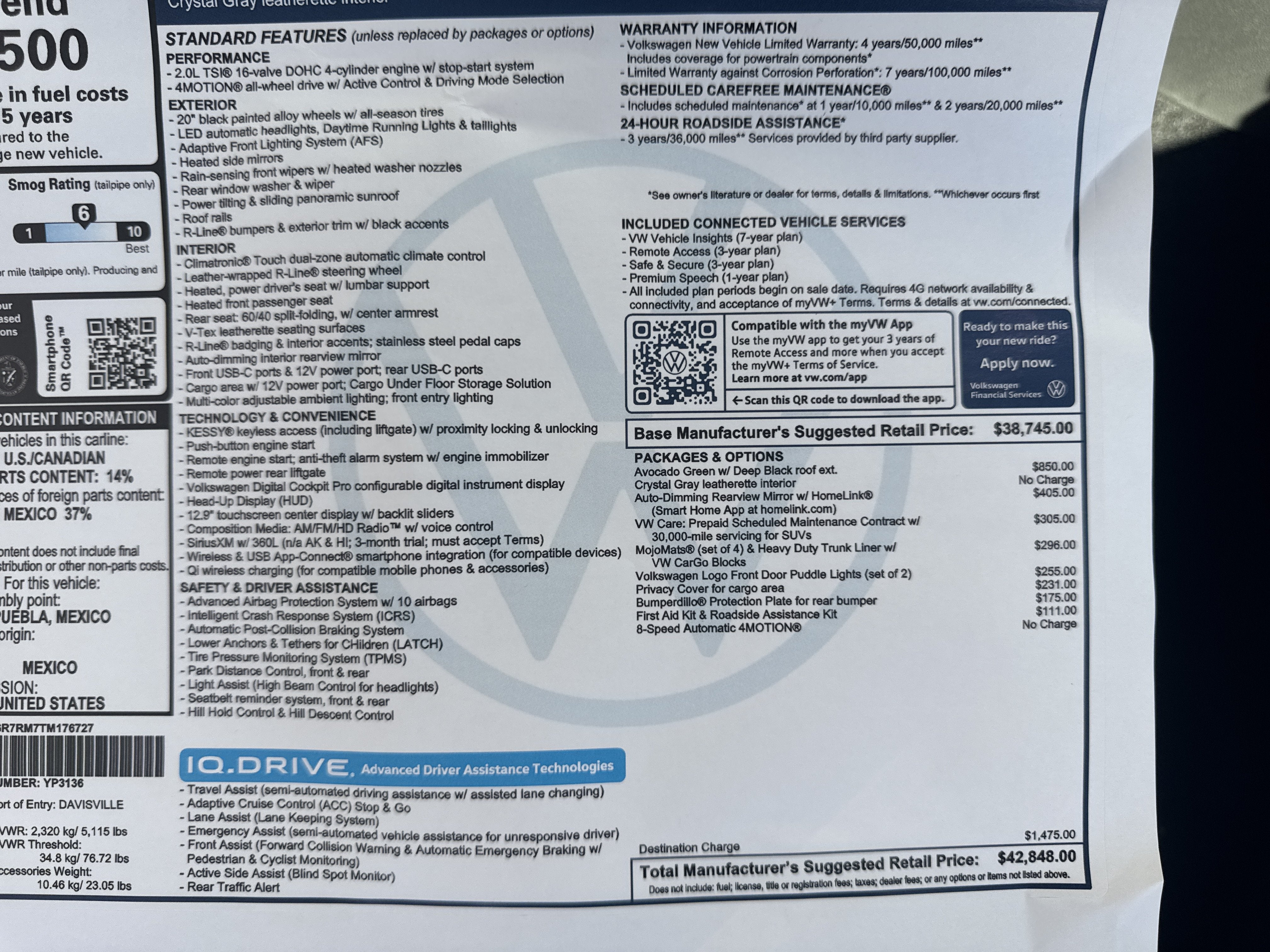 2026 Volkswagen Tiguan SE R-Line Black