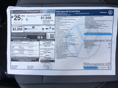 2026 Volkswagen Tiguan SE R-Line Black