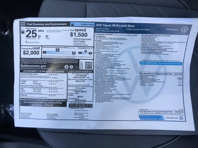 2026 Volkswagen Tiguan SE R-Line Black