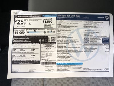 2026 Volkswagen Tiguan SE R-Line Black