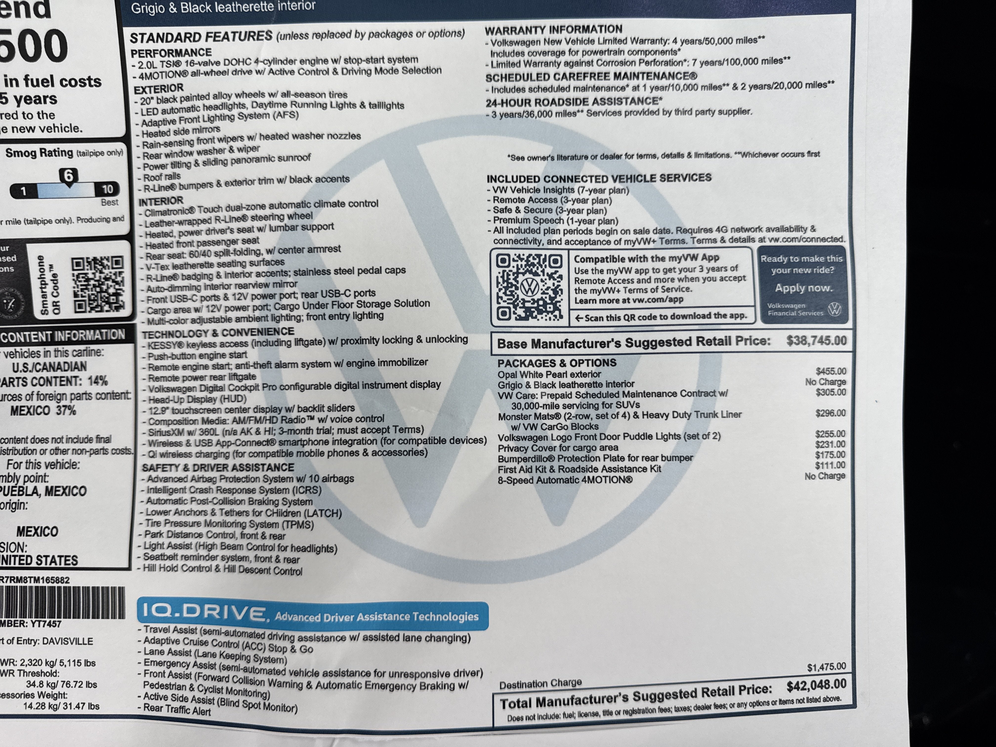 2026 Volkswagen Tiguan SE R-Line Black