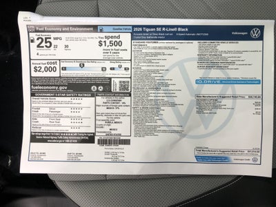 2026 Volkswagen Tiguan SE R-Line Black