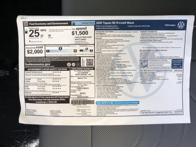 2026 Volkswagen Tiguan SE R-Line Black