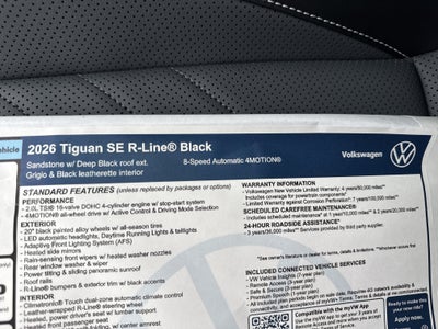 2026 Volkswagen Tiguan SE R-Line Black