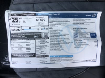 2026 Volkswagen Tiguan SE w/panoramic sunroof