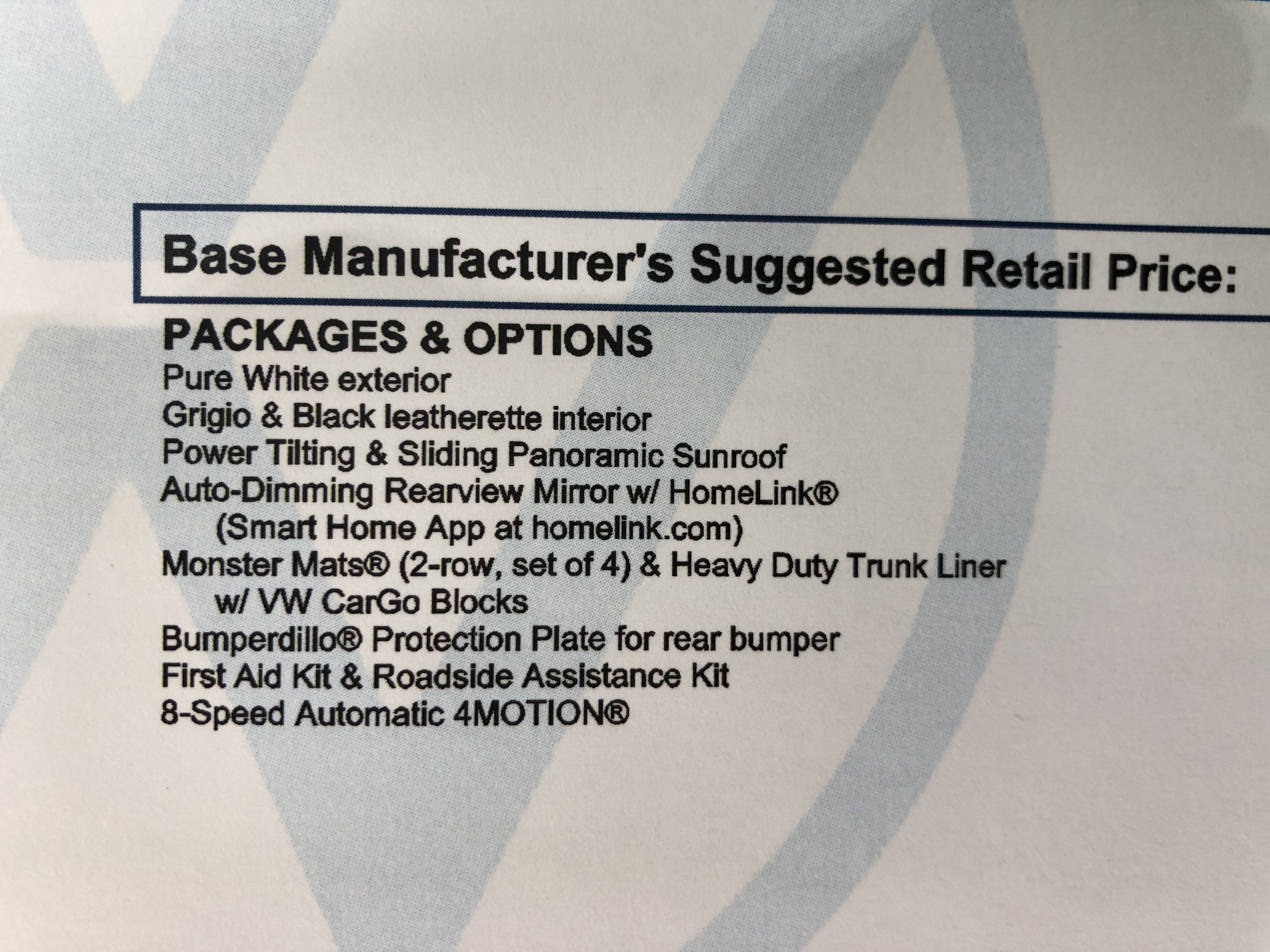 2026 Volkswagen Tiguan SE w/panoramic sunroof