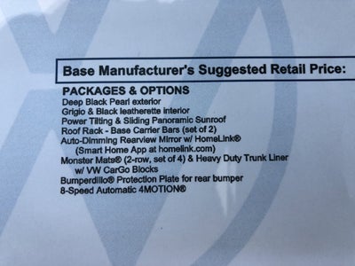 2026 Volkswagen Tiguan SE w/panoramic sunroof