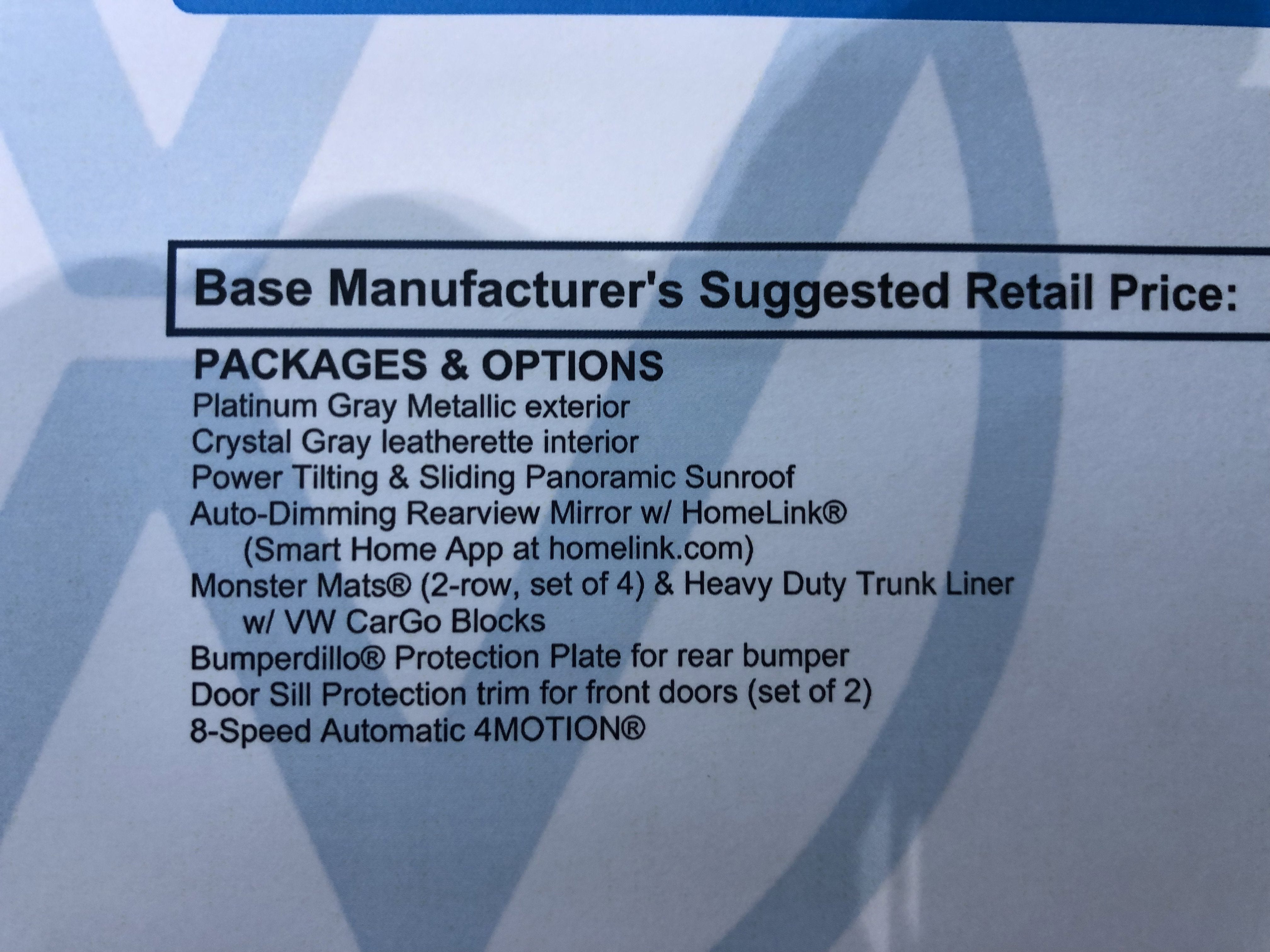 2026 Volkswagen Tiguan SE w/panoramic sunroof