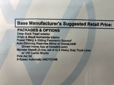 2026 Volkswagen Tiguan SE w/panoramic sunroof