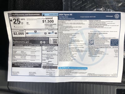 2026 Volkswagen Tiguan SE