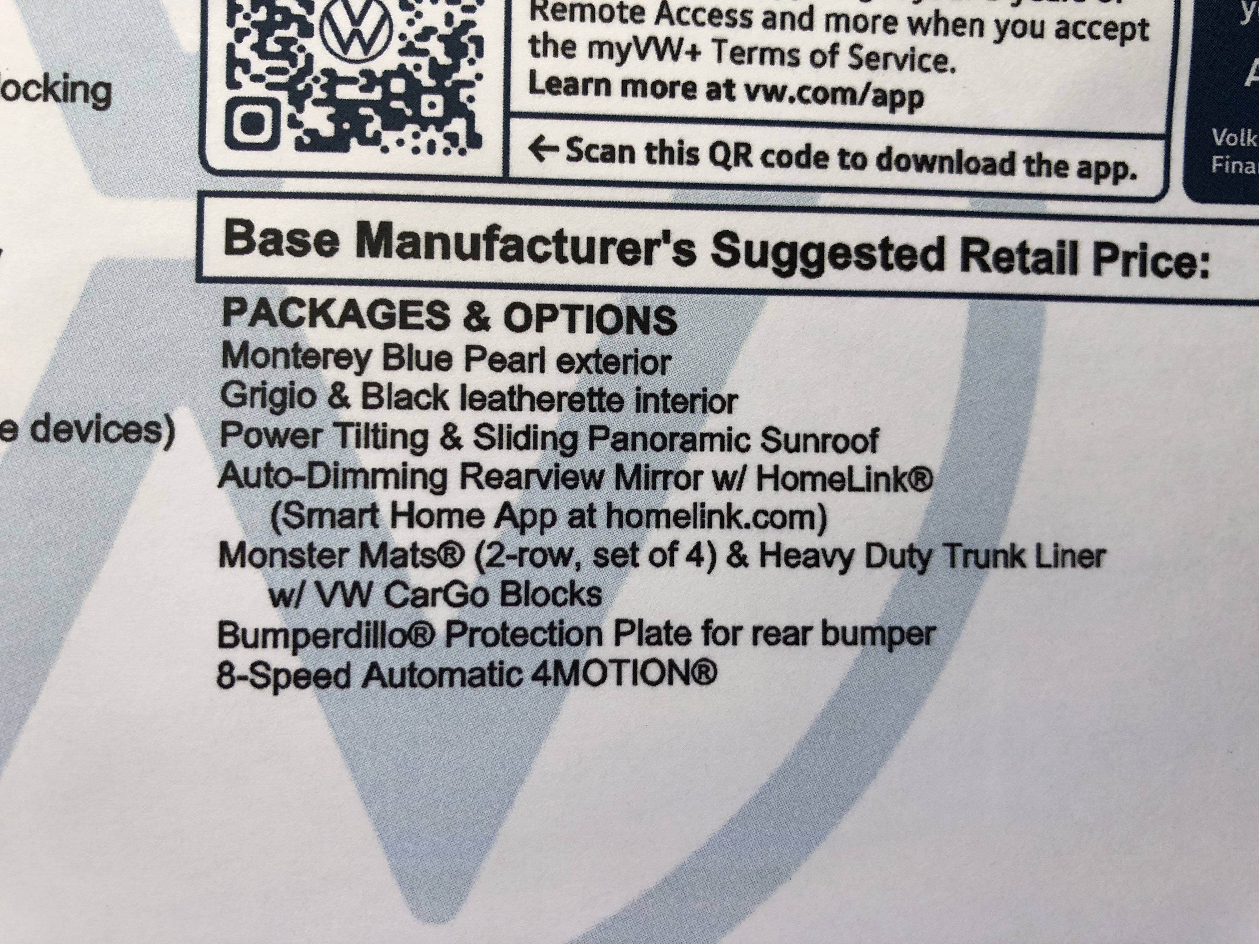 2026 Volkswagen Tiguan SE w/panoramic sunroof