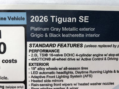 2026 Volkswagen Tiguan SE