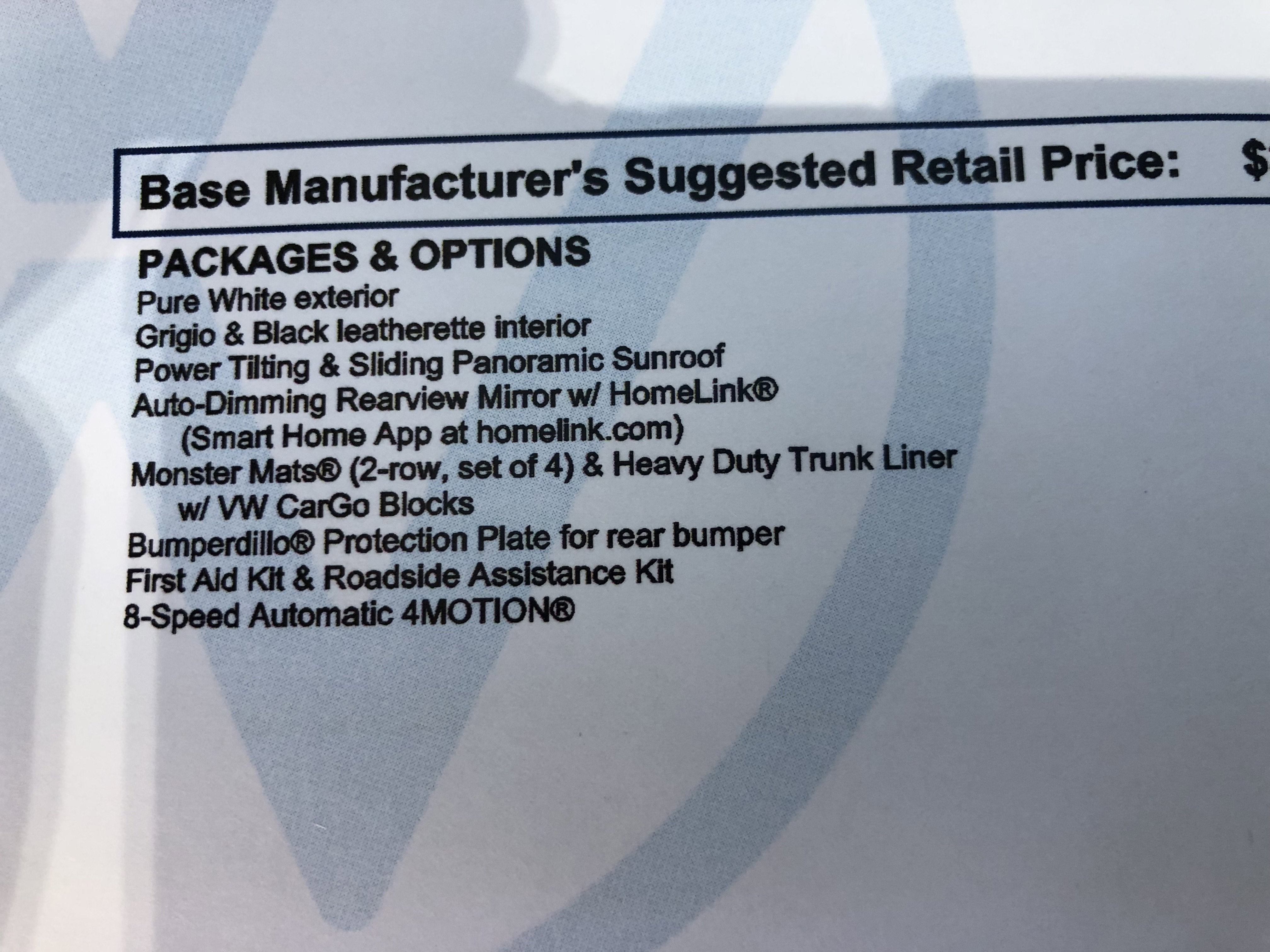 2026 Volkswagen Tiguan SE w/panoramic sunroof