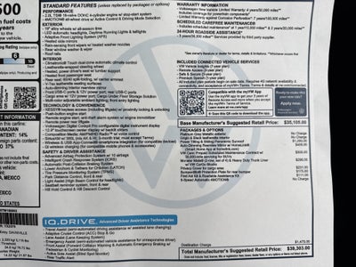 2026 Volkswagen Tiguan SE w/panoramic sunroof