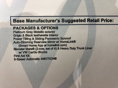 2026 Volkswagen Tiguan SE w/panoramic sunroof