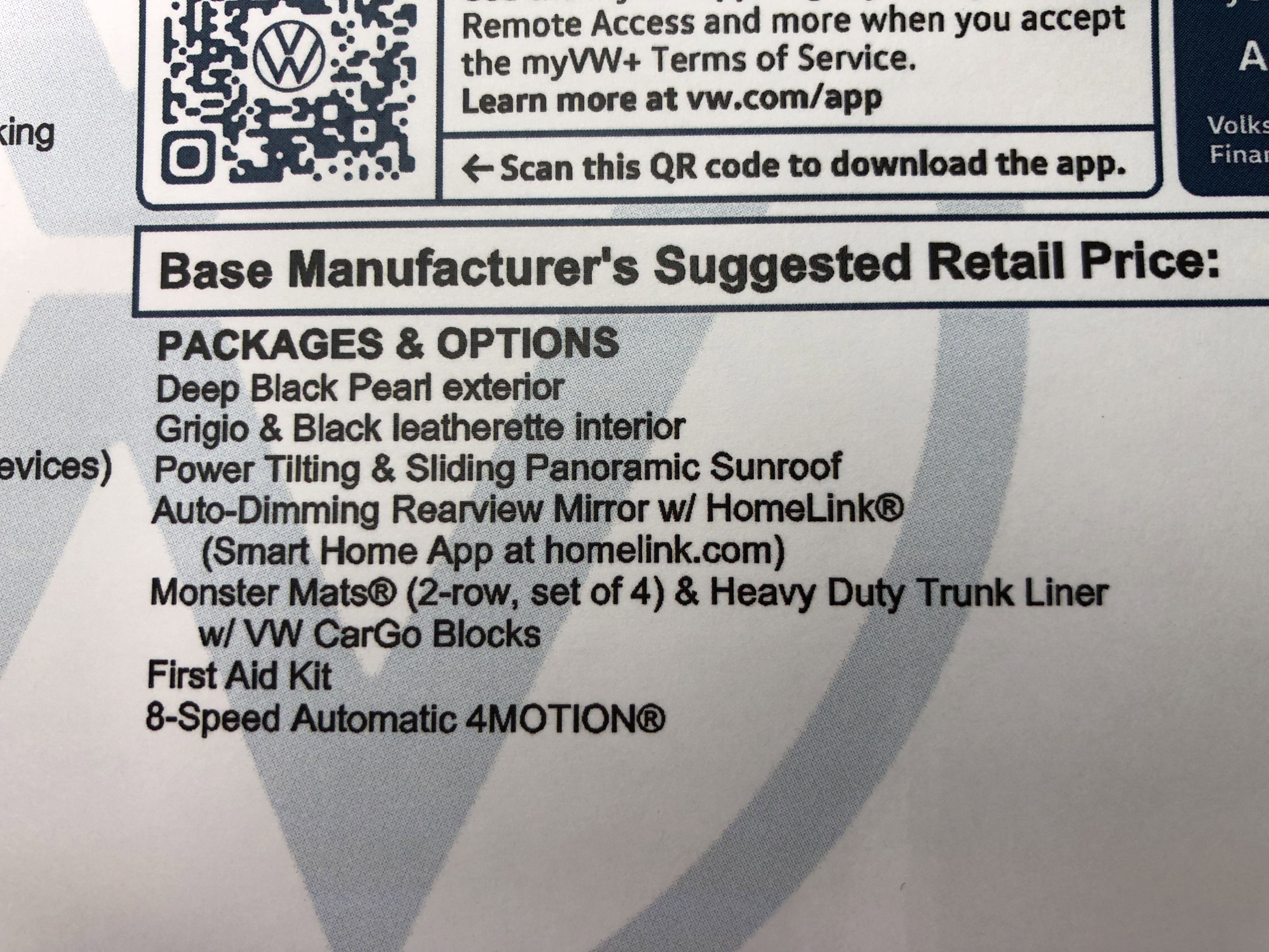 2026 Volkswagen Tiguan SE w/panoramic sunroof