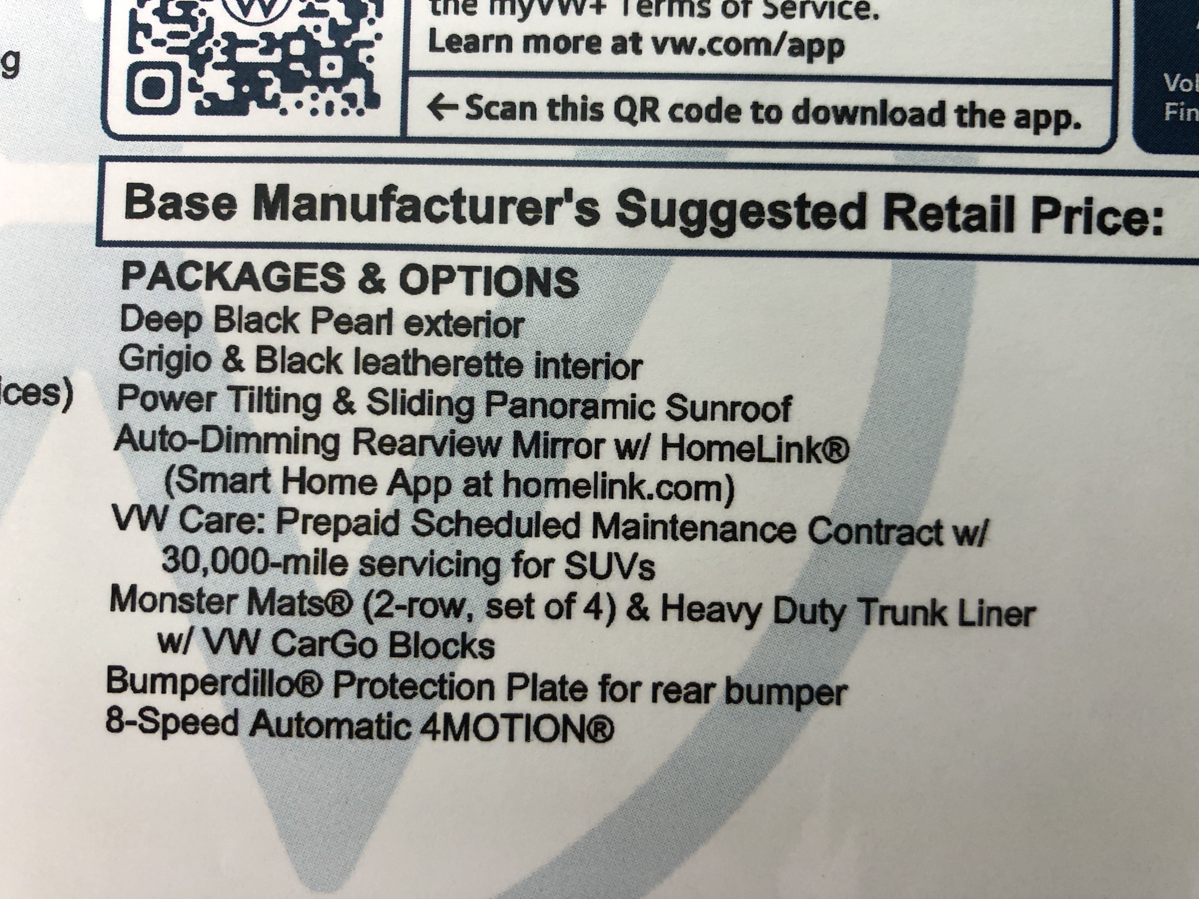 2026 Volkswagen Tiguan SE w/panoramic sunroof