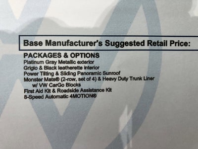 2026 Volkswagen Tiguan SE w/panoramic sunroof
