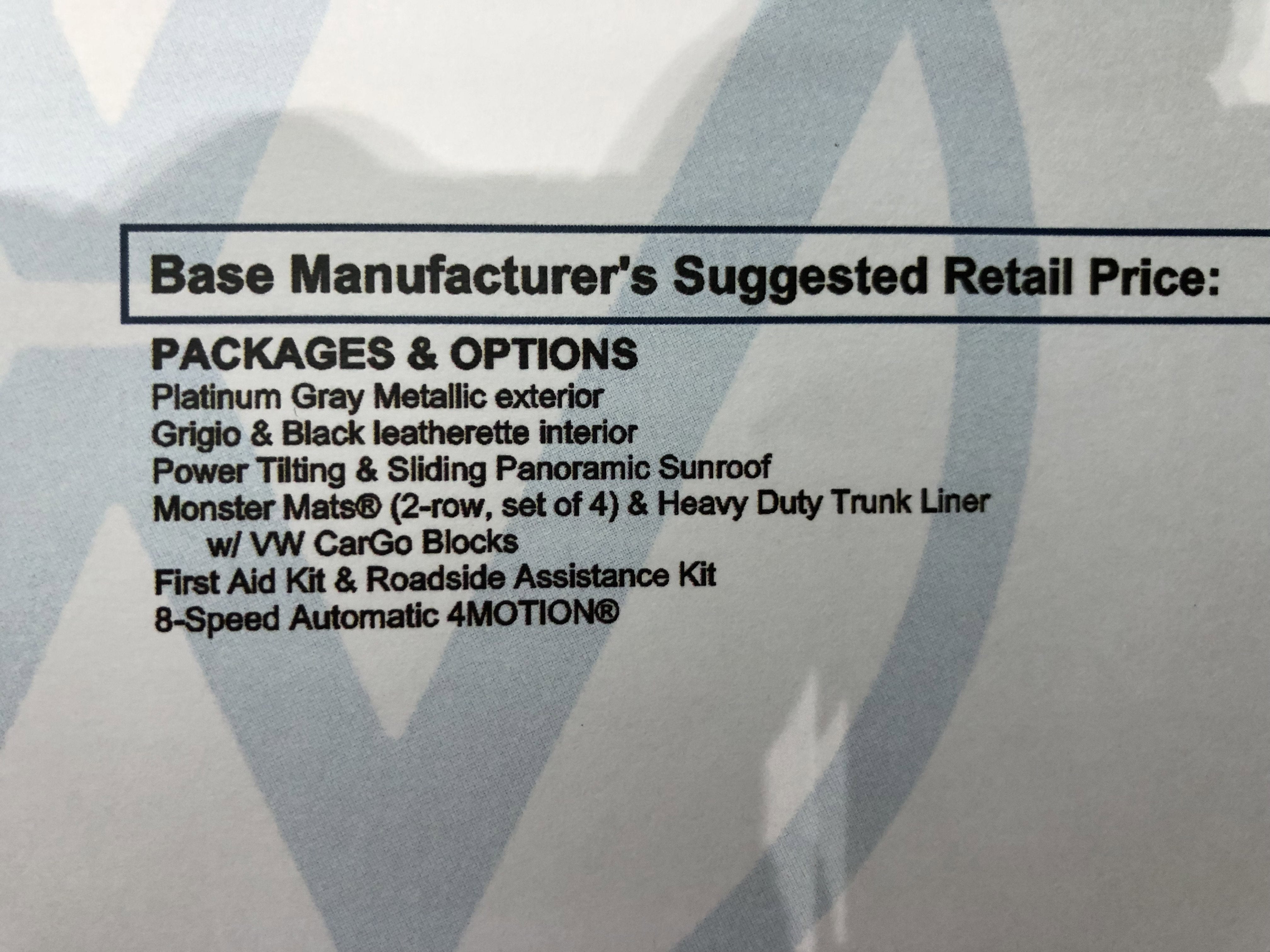 2026 Volkswagen Tiguan SE w/panoramic sunroof