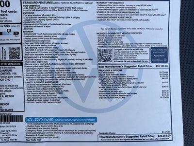 2026 Volkswagen Tiguan SE w/panoramic sunroof
