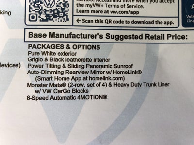 2026 Volkswagen Tiguan SE w/panoramic sunroof
